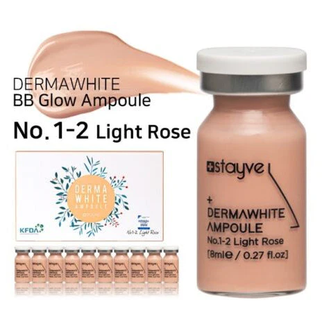 Stayve BB Glow Dermawhite Ampoule - No 1-2 Light Rose (8ml x 10 vials)