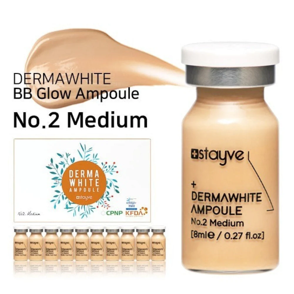 Stayve BB Glow Dermawhite Ampoule - No 2 Medium (8ml x 10 vials)